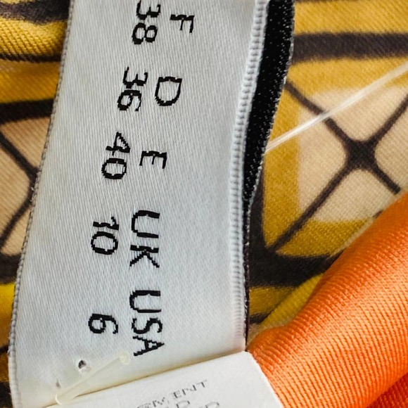 La Perla Tan Studio Geometric Orange Reversible Bottom Us 6 Eu 40 Bikini Bottom - Picture 11 of 12